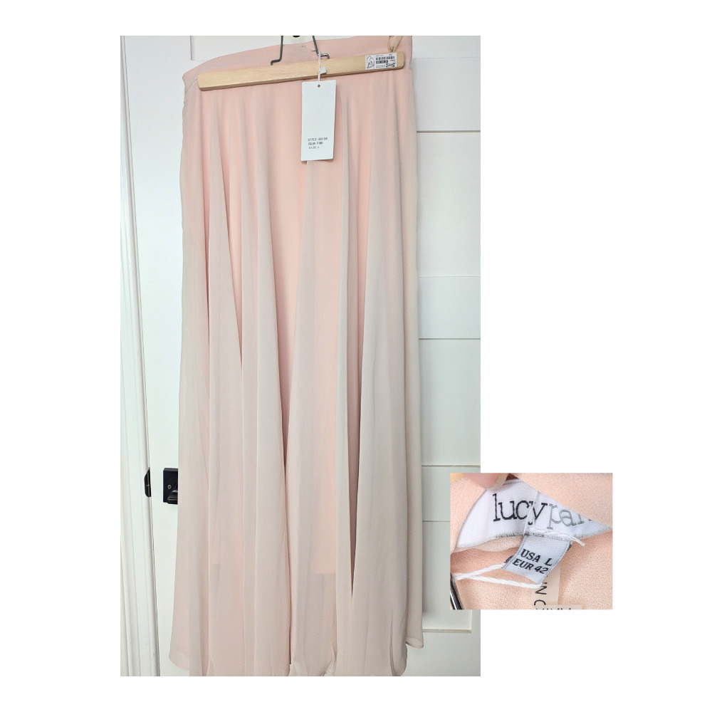 NWT Lucy Paris Maxi Skirt in Pink